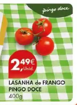Pingo Doce LASANHA de FRANGO PINGO DOCE promoção