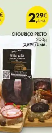 Pingo Doce CHOURIÇO PRETO promoção
