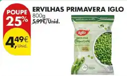 Pingo Doce Ervilhas Primavera Iglo promoção
