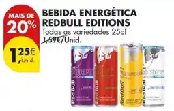 Pingo Doce Bebida Energética Redbull Editions promoção