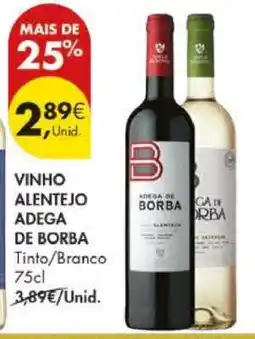 Pingo Doce VINHO ALENTEJO ADEGA DE BORBA promoção