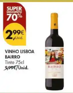 Pingo Doce VINHO LISBOA BAIRRO Tinto 75cl promoção