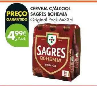 Pingo Doce CERVEJA C/ ÁLCOOL SAGRES BOHEMIA promoção