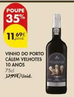 Pingo Doce VINHO DO PORTO CALÉM VELHOTES 10 ANOS promoção