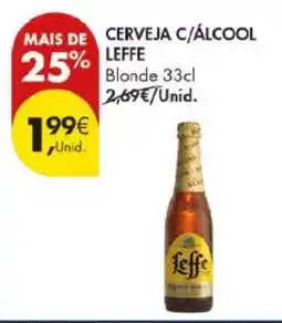 Pingo Doce CERVEJA C/ALCOOL LEFFE Blonde 33cl promoção