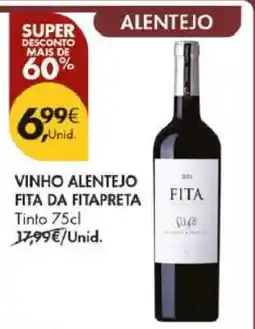 Pingo Doce Vinho Alentejo Fita da Fitapreta Tinto 75cl promoção