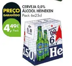 Pingo Doce CERVEJA 0,0% ÁLCOOL HEINEKEN promoção