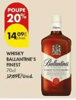 Pingo Doce Whisky Ballantine's Finest 70cl promoção