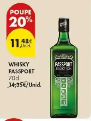 Pingo Doce WHISKY PASSPORT promoção