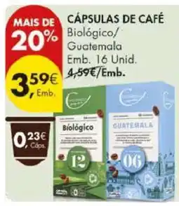 Pingo Doce Cápsulas de Café Biológico/Guatemala promoção