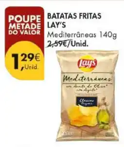 Pingo Doce BATATAS FRITAS LAY’S Mediterráneas 140g promoção