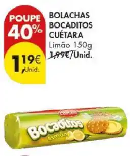 Pingo Doce Bolachas Bocaditos Cuétara Limão 150g promoção