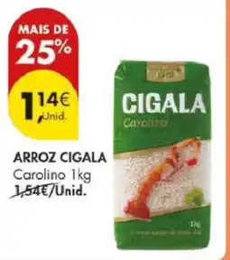 Pingo Doce ARROZ CIGALA Carolino 1kg promoção