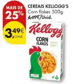 Pingo Doce Cereais Kellogg's Corn Flakes 500g promoção