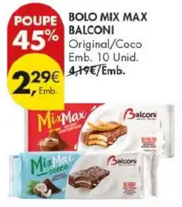 Pingo Doce BOLO MIX MAX BALCONI promoção