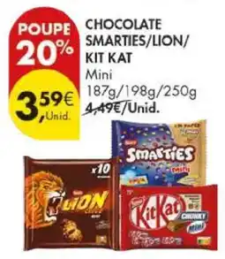 Pingo Doce CHOCOLATE SMARTIES/LION/KIT KAT Mini promoção