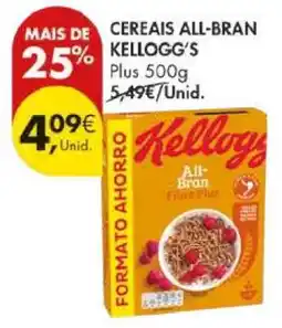 Pingo Doce Cereais All-Bran Kellogg's Plus 500g promoção