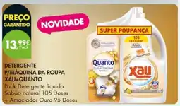 Pingo Doce Detergente P/Máquina da Roupa Xau+Quanto promoção