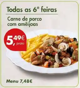 Pingo Doce Carne de porco com amêijoas promoção