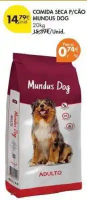 Pingo Doce COMIDA SECA P/CÃO MUNDUS DOG promoção