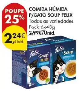 Pingo Doce COMIDA HÚMIDA P/GATO SOUP FELIX promoção