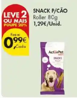 Pingo Doce SNACK P/CÃO Roller 80g promoção