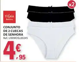 E.Leclerc Conjunto de 2 Cuecas de Senhora promoção