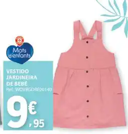 E.Leclerc Vestido Jardineira de Bebé promoção