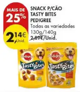 Pingo Doce SNACK P/CÃO TASTY BITES PEDIGREE promoção