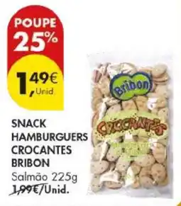 Pingo Doce SNACK HAMBURGUERS CROCANTES BRIBON promoção