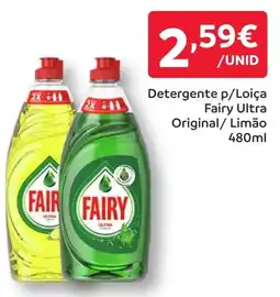 Amanhecer Detergente p/Loiça Fairy Ultra Original/Limão promoção