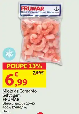 Auchan Miolo de Camarão Selvagem FRUMAR promoção