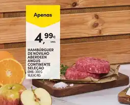 Continente Hambúrguer de novilho aberdeen angus continente seleçao promoção