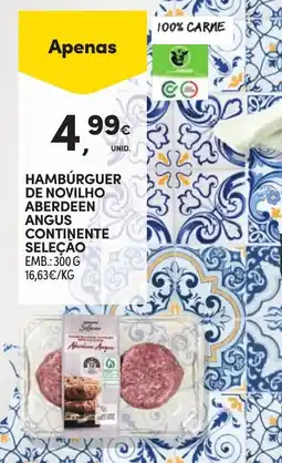 Continente Hambúrguer de novilho aberdeen angus continente seleçao promoção