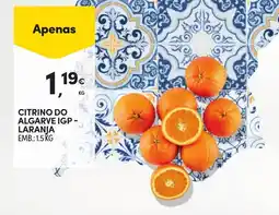 Continente Citrino do algarve igp- laranja promoção