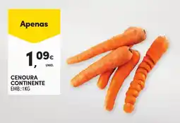 Continente Cenoura continente promoção