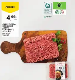 Continente Carne picada de novilho angus continente seleção promoção