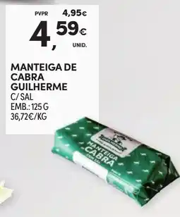 Continente Manteiga de cabra guilherme c/sal promoção