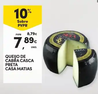 Continente Queijo de cabra casca preta casa matias promoção