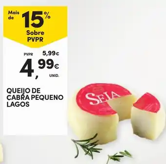 Continente Queijo de cabra pequeno lagos promoção