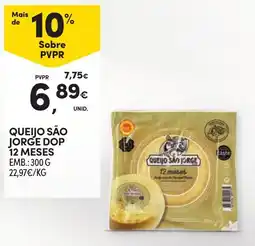 Continente Queijo são jorge dop 12 meses promoção