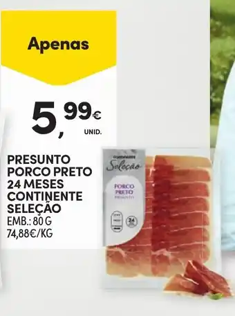 Continente Presunto porco preto 24 meses continente seleçao promoção