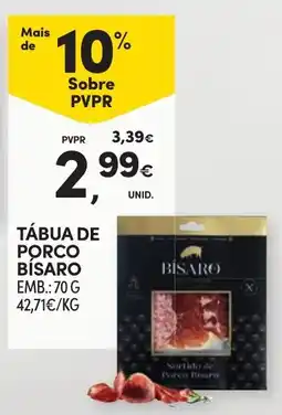 Continente Tábua de porco bi̇saro promoção