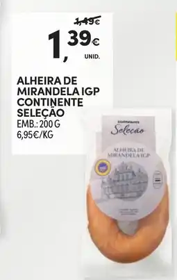 Continente Alheira de mirandela igp continente seleção promoção
