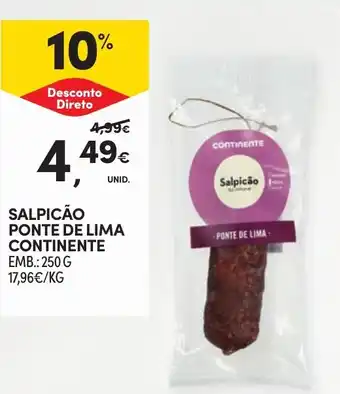 Continente Salpicão ponte de lima continente promoção