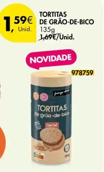 Pingo Doce Tortitas de grão-de-bico promoção