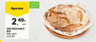Continente Pão redondo bio promoção