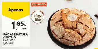 Continente Pão assinatura centeio promoção