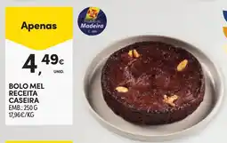 Continente Bolo mel receita caseira promoção