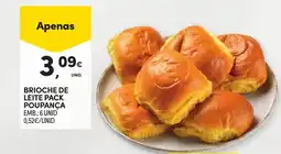 Continente Brioche de leite pack poupança promoção
